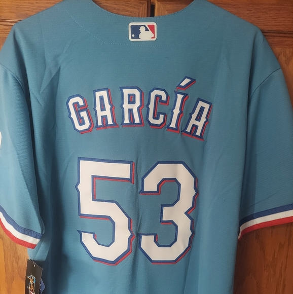 Other - Adolis Garcia Texas Rangers Baby Blue Stitched Jersey. NWT & Ships Same Day